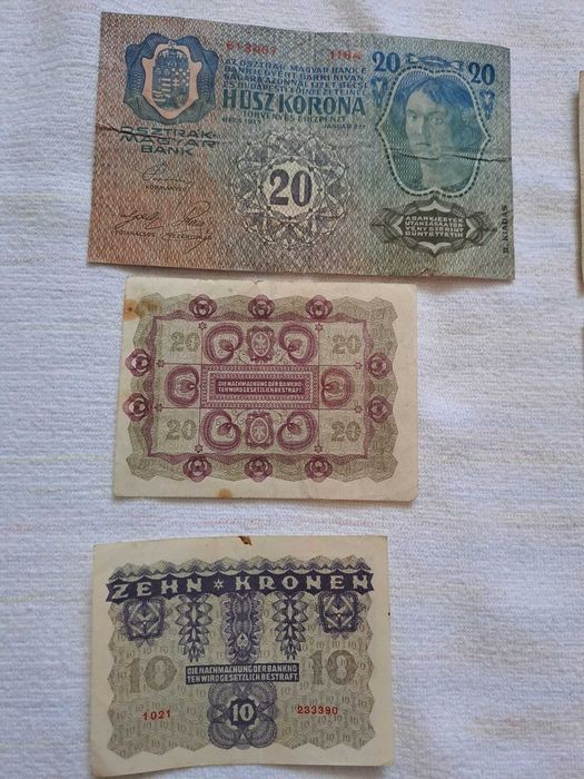 bancnote kronen heller mark