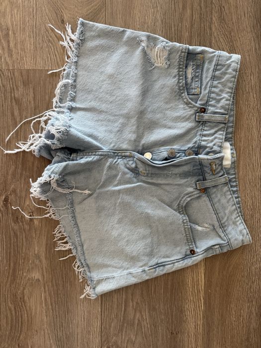 Къси дънки H&M светло сини