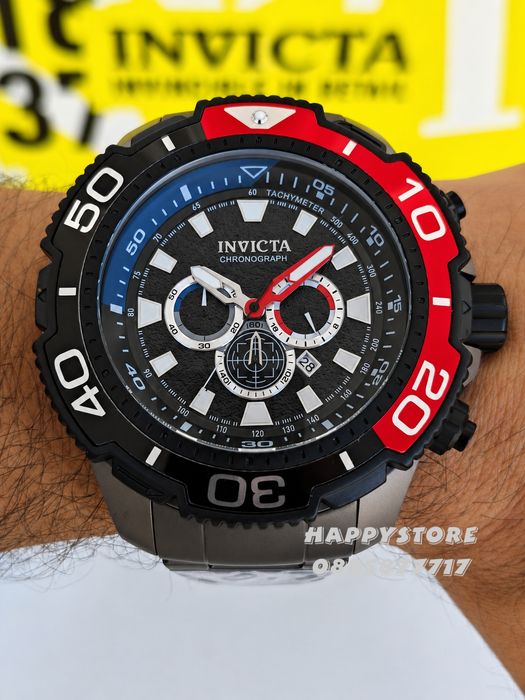 INVICTA Commandor Titanium Red 71 mm, Инвикта нов мъжки часовник