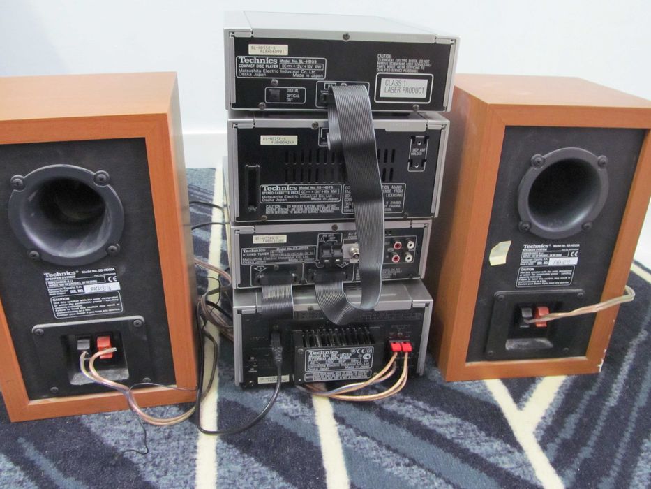 Technics linie audio  cu boxe mini , obiect de colectie , vintage