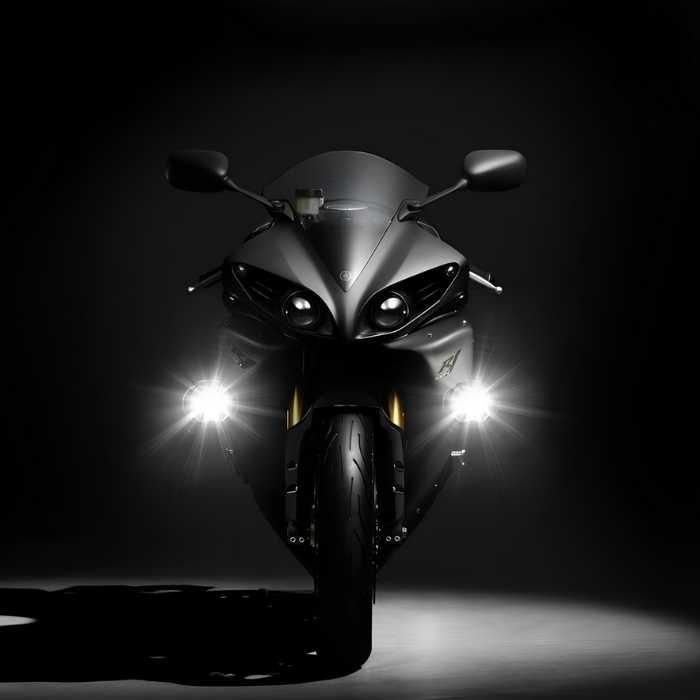 LED халоген за мотоциклет 12V-80V бяла и жълта светлина