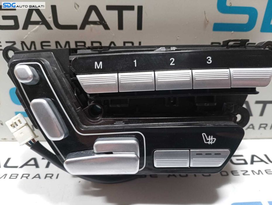 Buton Reglaj Scaun Stanga Fata Electric cu Memorii Mercedes Clasa S Class W221 S320 2005 - 2013 Cod A2218702079 [M3897]