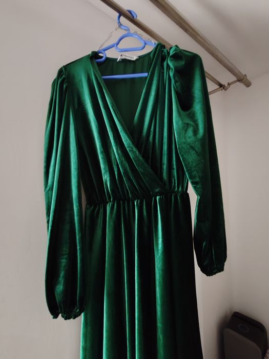 Rochie verde dantela