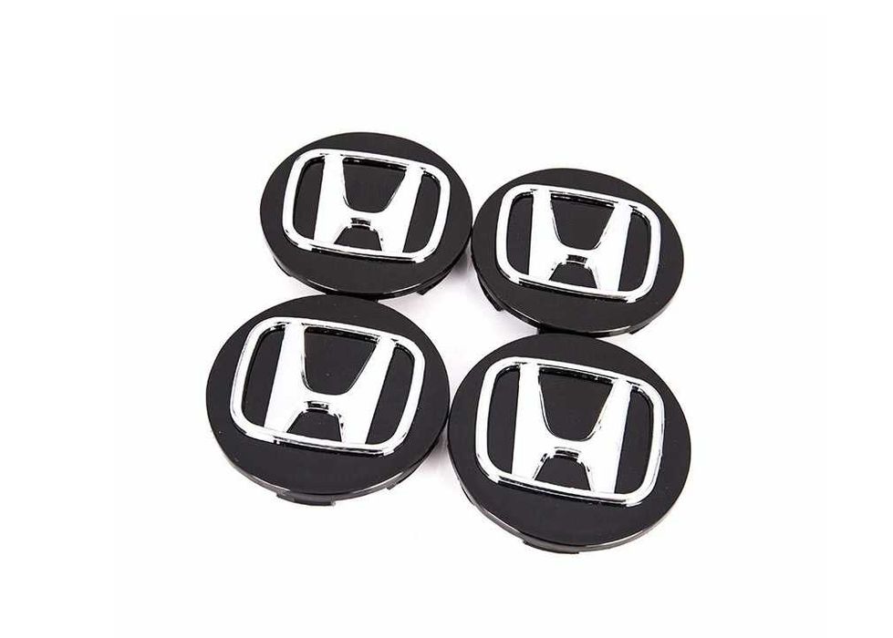 Комплект 4бр капачки за джанти Honda 69 мм Черни Civic Accord CR-V