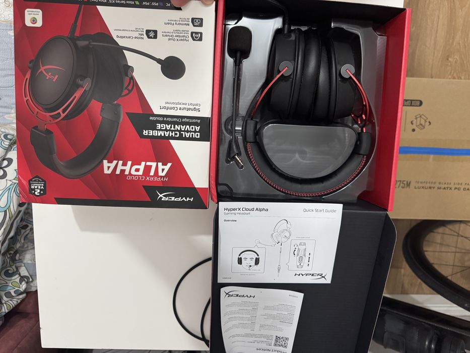 Наушники HyperX Cloud Alpha черно-красный