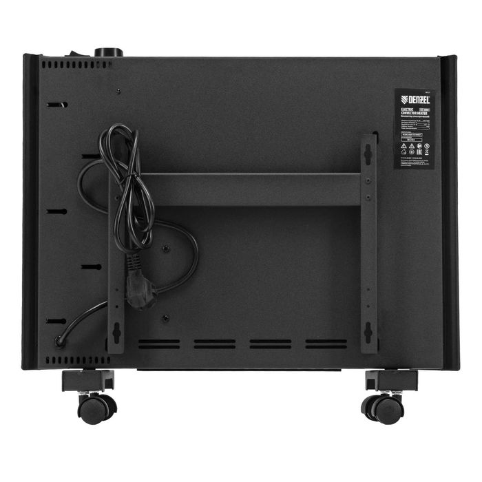 Конвектор электрический Denzel XCE, черный, с сушилкой и колесами