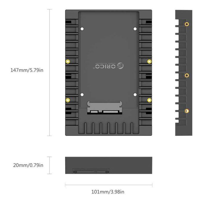 Carcasă HDD SDD 2.5-3.5 inch ORICO-1125SS SATA 3.0 6Gbps adaptor caddy