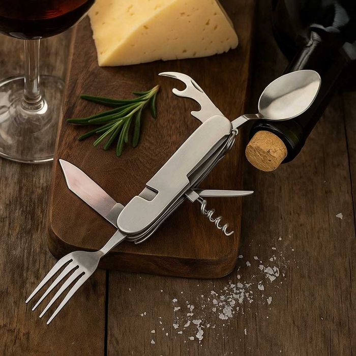 Мултифункционално ножче 6 в 1 – Всичко, от което се нуждаеш на открито