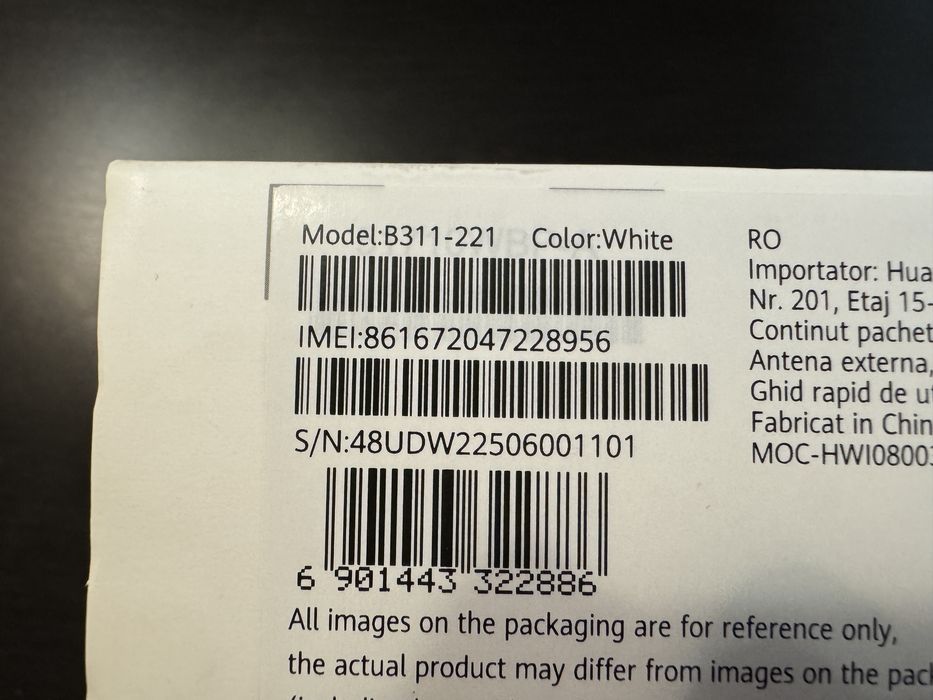 Router Wifi Huawei B311 -221 - NOU !! Sigilat !!