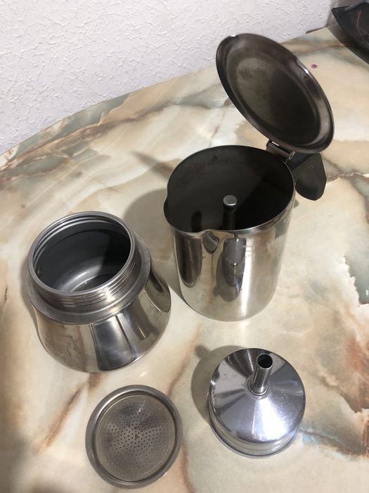 Гейзерная титановая кофеварка