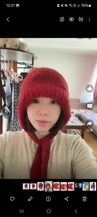 Шапка трендовая теплая