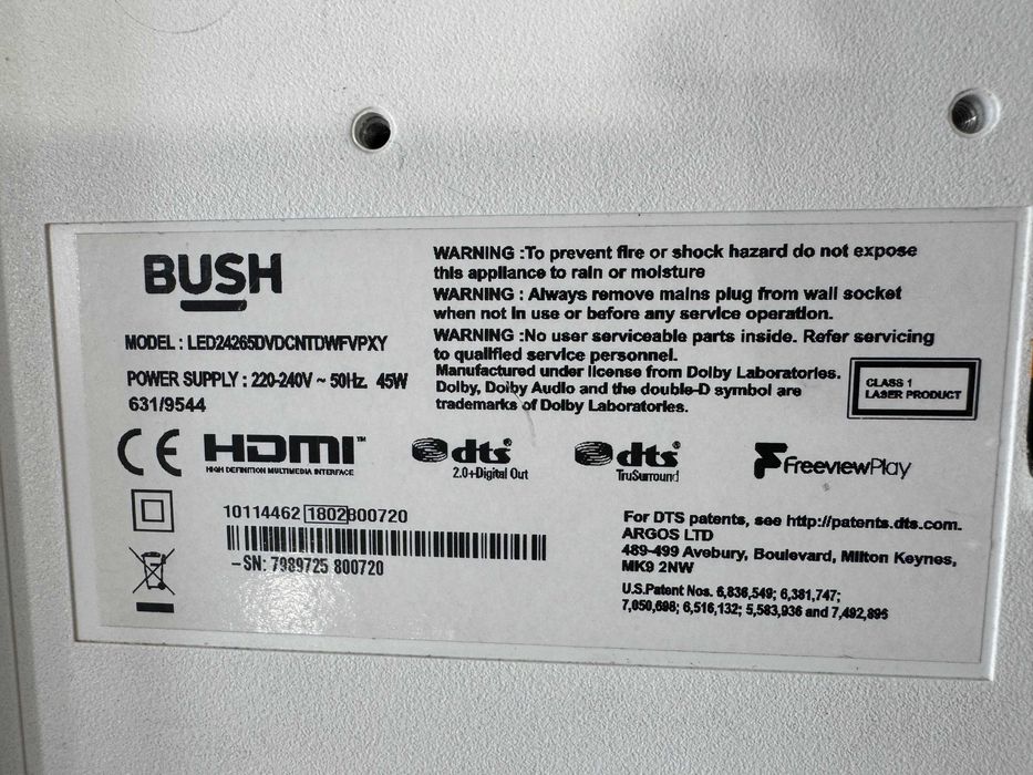 Телевизор - Bush 24 inch / Smart A7