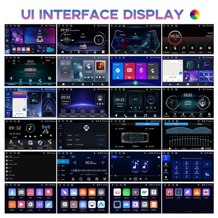 Мултимедия плеър единичен дин навигация за кола автомобил Android 1DIN