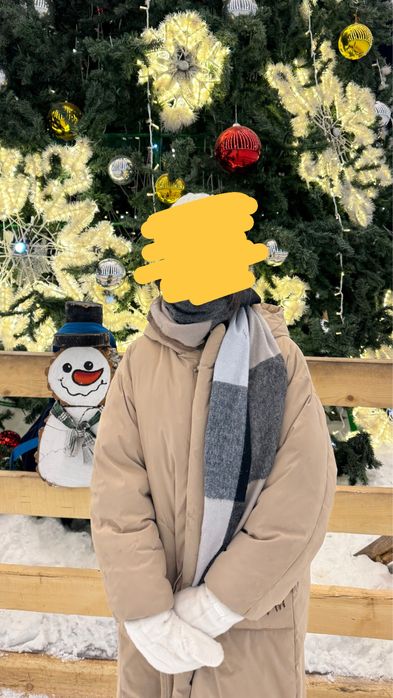 Зимняя куртка, длинная.