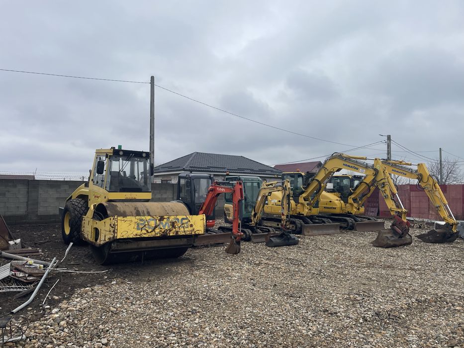 inchiriez Cilindru compactor de 19 tone si 3 tone bomag