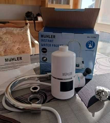 Проточен бойлер , Електрически смесител с нагревател за вода Muhler