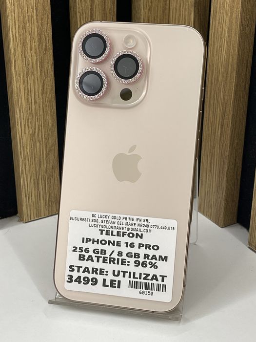 Iphone 16 Pro 256Gb 96% baterie Garantie / Factura #60150