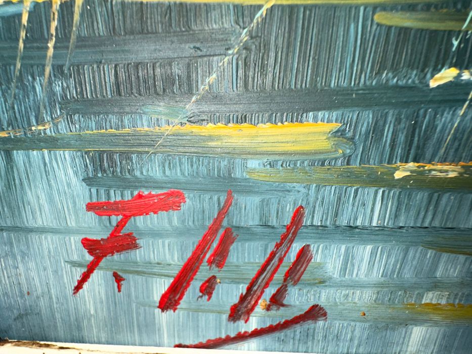 маслени бои върху платно