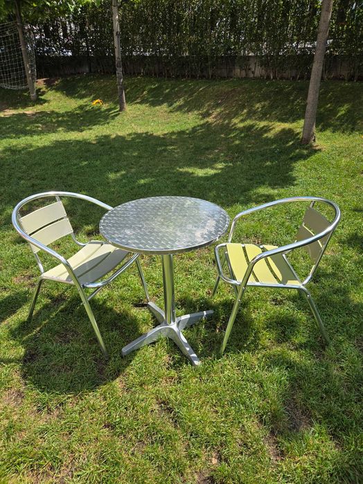 Алуминиев градински комплект "ОТО" (маса с 2 стола) - 149 лв.