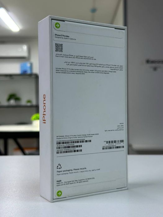 Iphone 17 pro max| 512 gb| NEW Не верифициорван