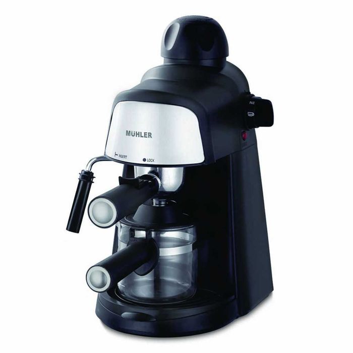 Комплект еспресо машина MUHLER MCM-33 + 2 стъклени чаши