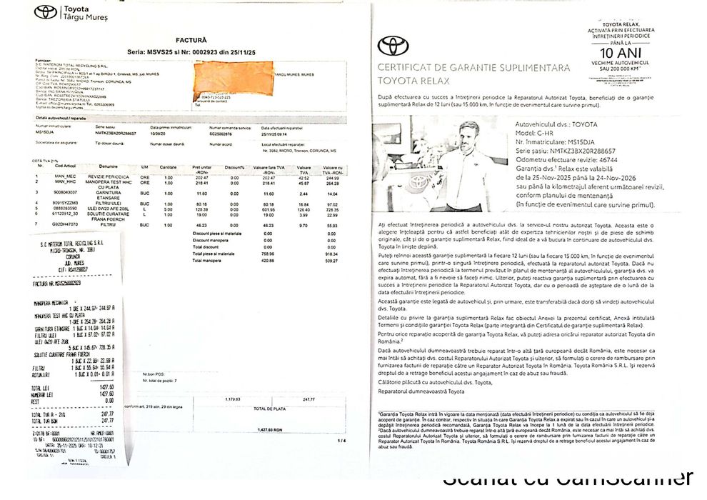 Toyota C-HR C-lassy 2019 1.8 Hybrid 122CP, unic proprietar, 47300 km