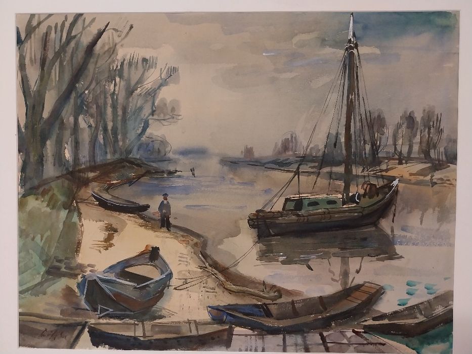 PAUL LÖFFLER (1920-1995) - Acuarelă impresionantă