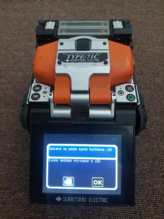 Fiber optic splicer Sumitomo 71c incarcator aparat sudura fibra optica