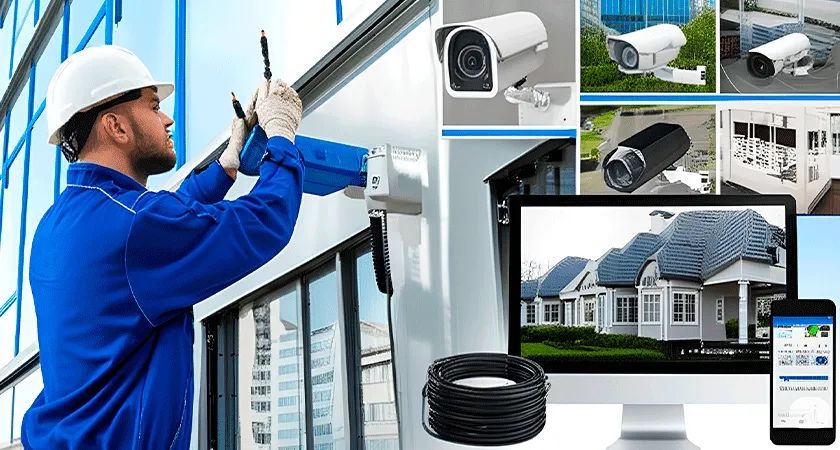 Установка камер видеонаблюдения