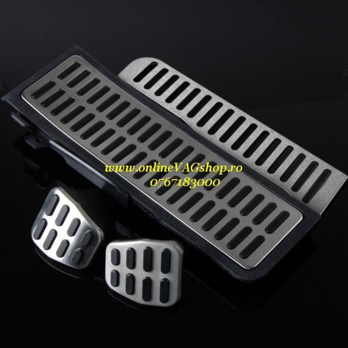 Set Pedale Inox + Footrest pentru VW Passat B6,B7,CC