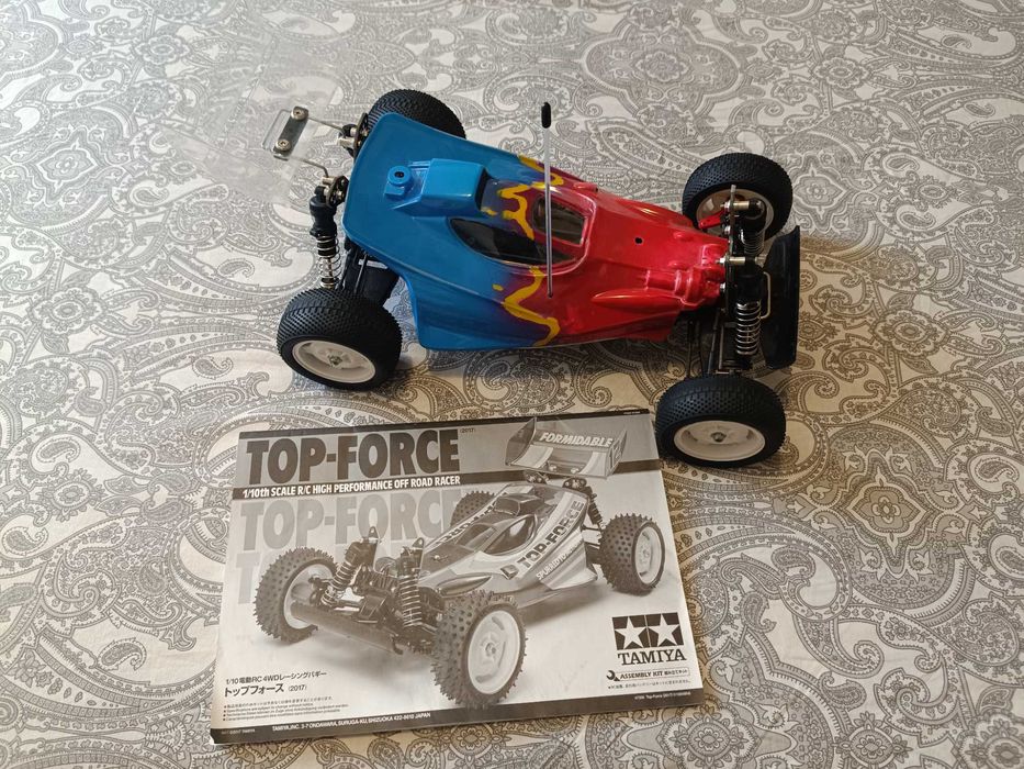 Radiomodel asamblat Tamiya #47350 Top Force 2017 (fără electronice)