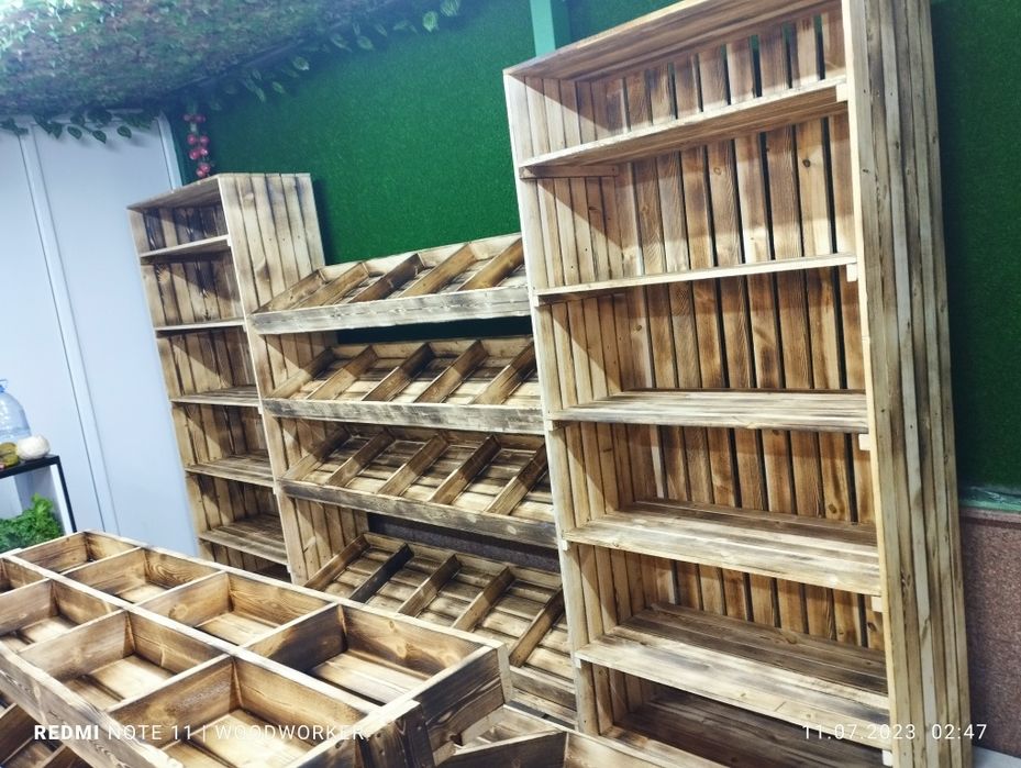 Овощные полки. Стеллажи