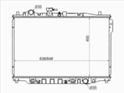 Радиатор  Mazda Capella