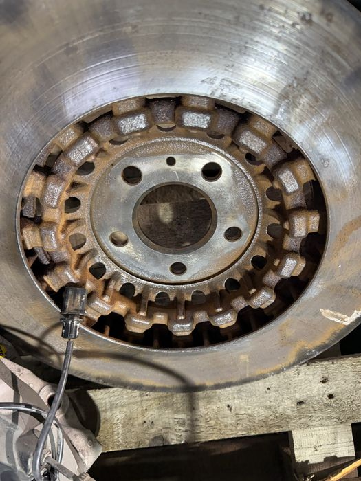 Audi  Brembo 6 бутални предни спирачни апарати дискове комплект 380мм  audi  задни спирачни апарати с дискове 350 mm 4M0615105EB 4M0615106EB