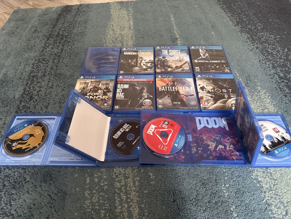 игры ps4, все диски в рабочем состоянии