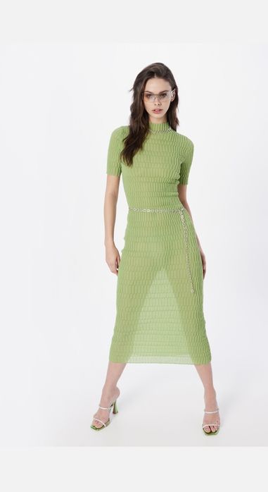 Лятна рокля зелен цвят