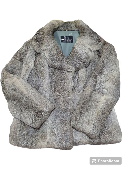 Haină din blană naturală de iepure