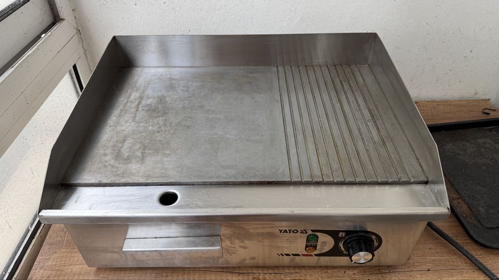 Професионален електрически грил плоча YATO YG-04586, 3000W (неръждавейка)