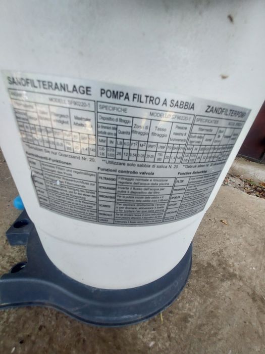 Pompa piscina cu filtru nisip