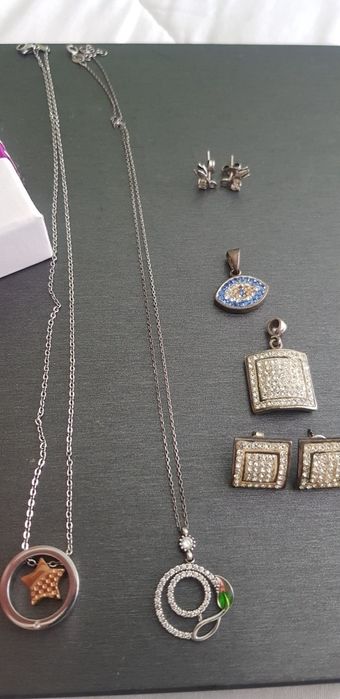 Bijuterii argint set sau separat lănțișoare cercei medalion