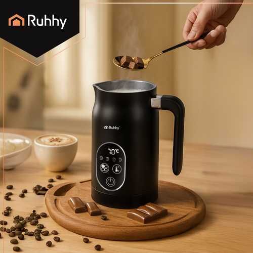 Пенообразувател за мляко  Ruhhy, Машина за разпенване на мляко, 500W