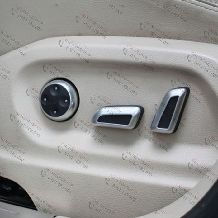 Set butoane reglaj scaun cromate pentru VW sau AUDI