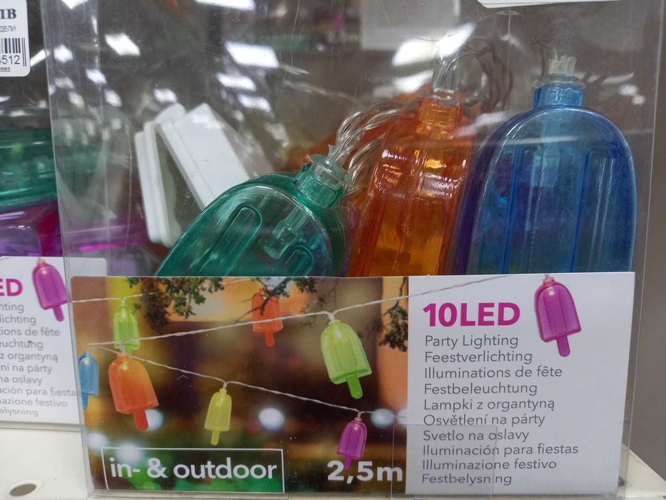 Гирлянд с  LED лед лампички