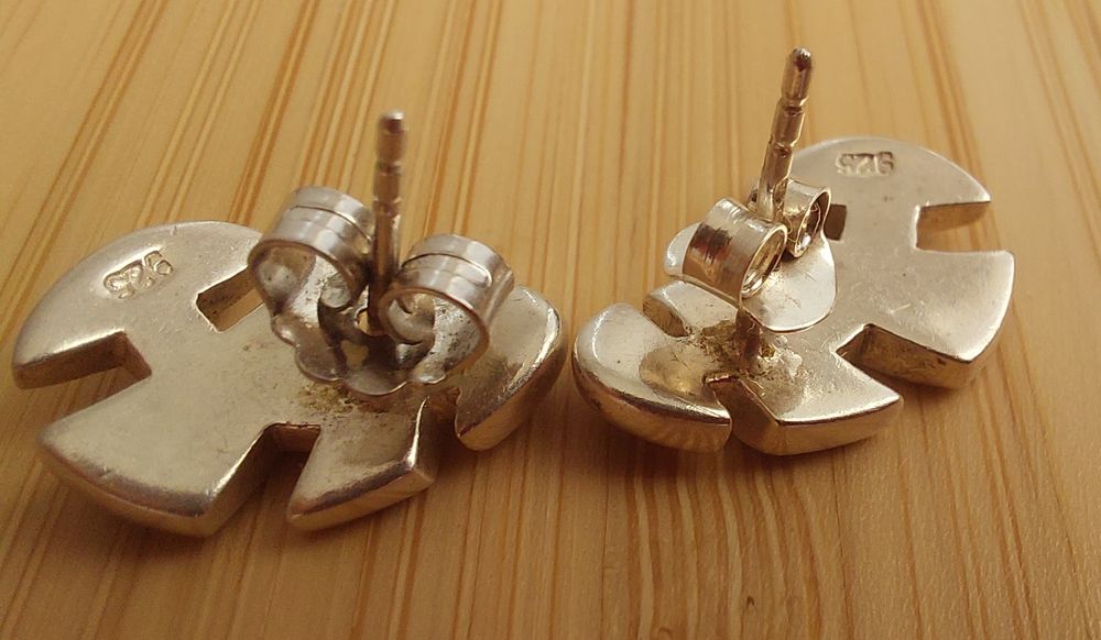 Сребърни обеци със седеф