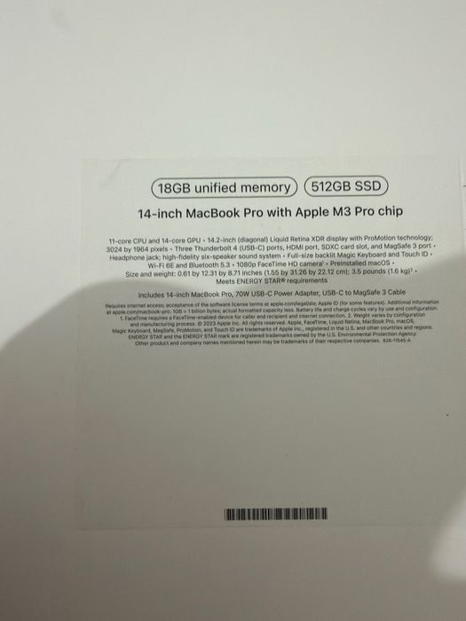 Macbook m3 pro 14 inch