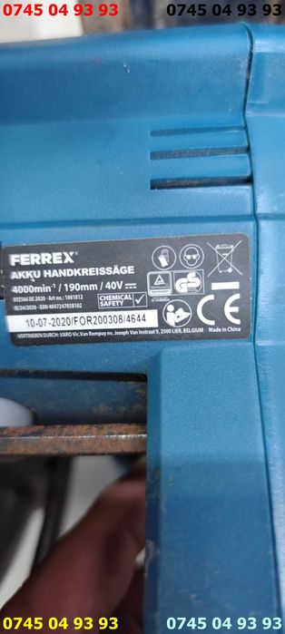 cicular ferex xyz566 190mm fara acumulator cu proba