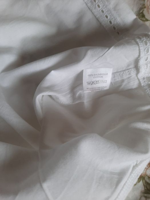 Bluza din bumbac cu broderie mărimea XL