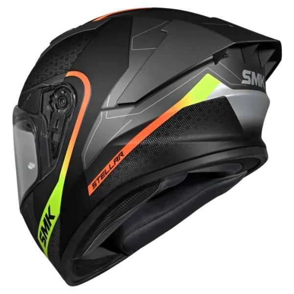 ПРОМОЦИЯ Мото каска за мотор SMK STELLAR SPORT FLIGHT Black/Gray/Yellow