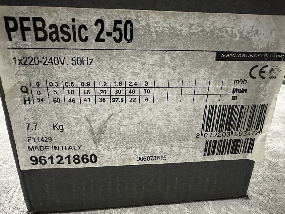 Продам Насос GRUNDFOS PFBasic 2-50