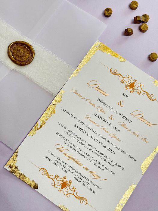 Invitatii nunta, botez, plicuri bani, meniuri, papetarie evenimente